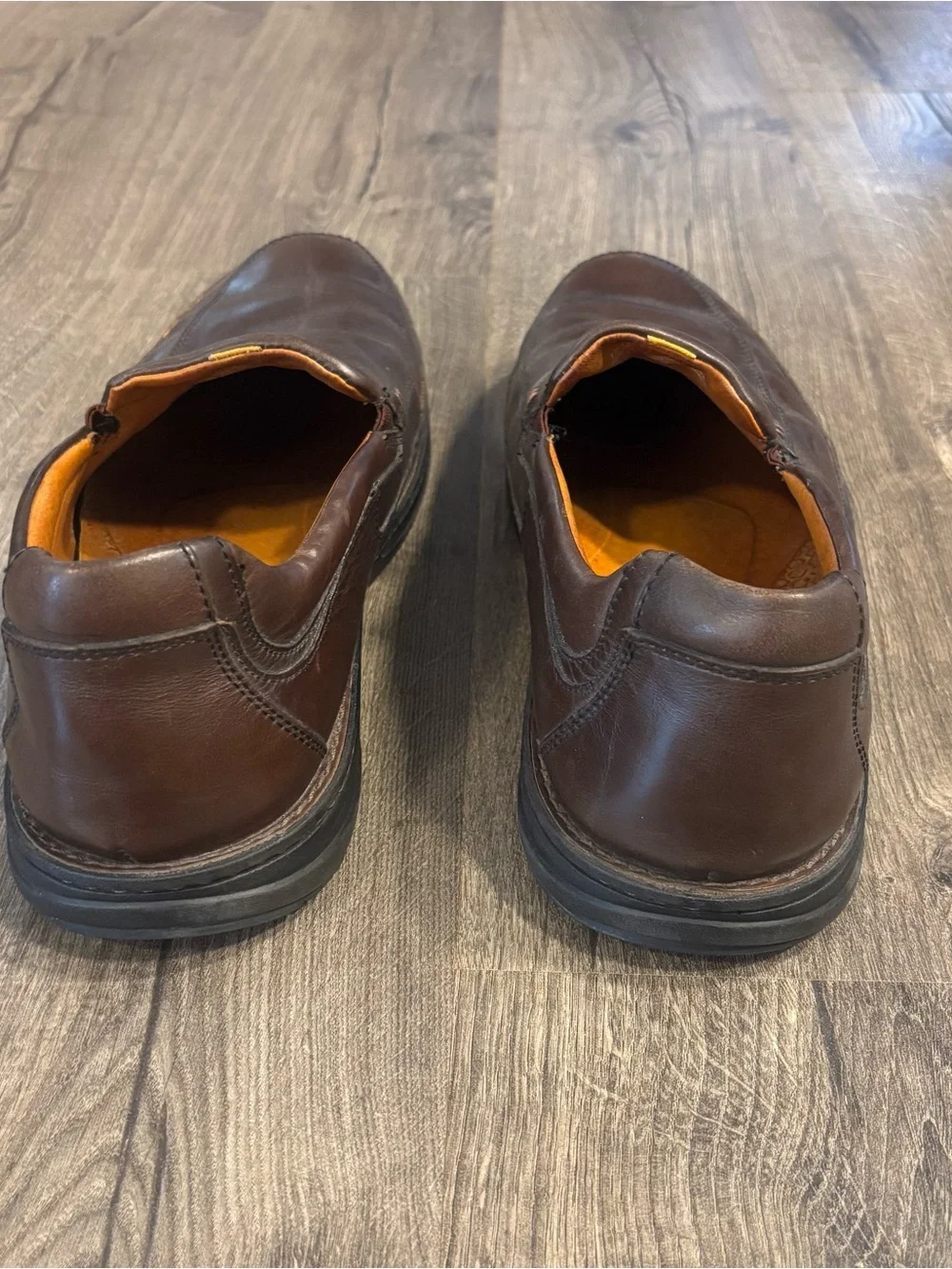 Timberland Brown Leather Slip On Loafers Sz 12-12.5 Smart Comfort System 73514